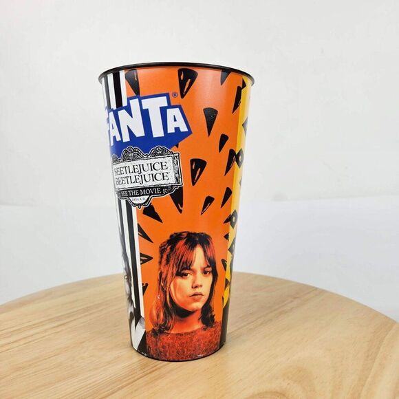 Beetlejuice Cinemark Movie Theater Cup Concession FANTA Reusable Drink Retired - Picture 4 of 10